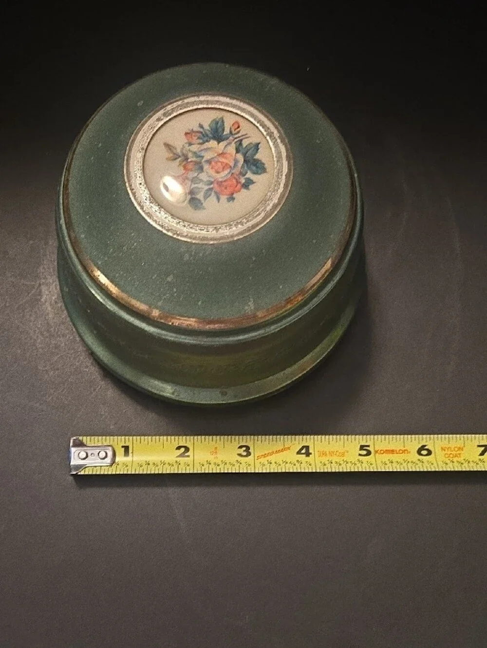 Vintage Cody Creations Musical Powder Puff Box